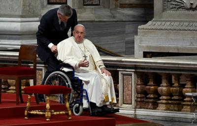 Papa Francisco falha presença na Via Sacra de Roma "devido ao frio" - TVI