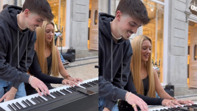 O vídeo de Bárbara Parada a tocar piano nas ruas do Porto que se tornou viral! Veja aqui - TVI