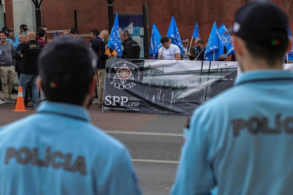 Protesto PSP (ANTÓNIO COTRIM/LUSA)