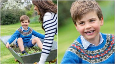 O príncipe Louis faz cinco anos e os pais divulgaram estas fotos - TVI