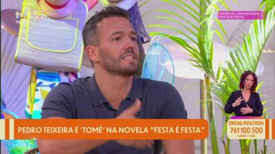Pedro Teixeira fala da «barriguinha» do Tomé - TVI