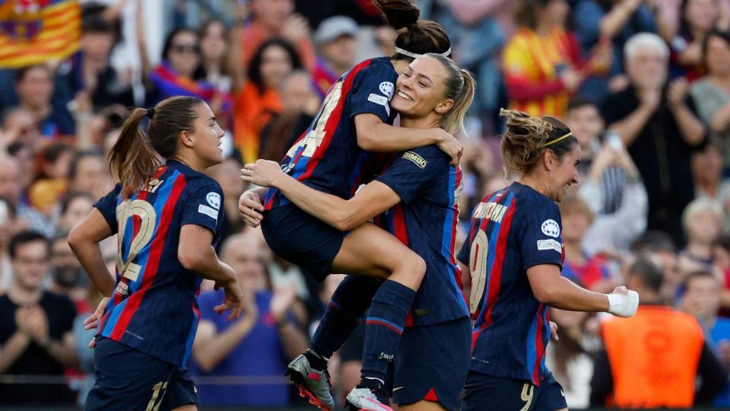 Barcelona está na final da Champions feminina (AP Photo/Joan Monfort)
