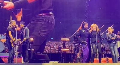Da plateia para o palco: Michelle Obama cantou Glory Days com Bruce Springsteen - TVI