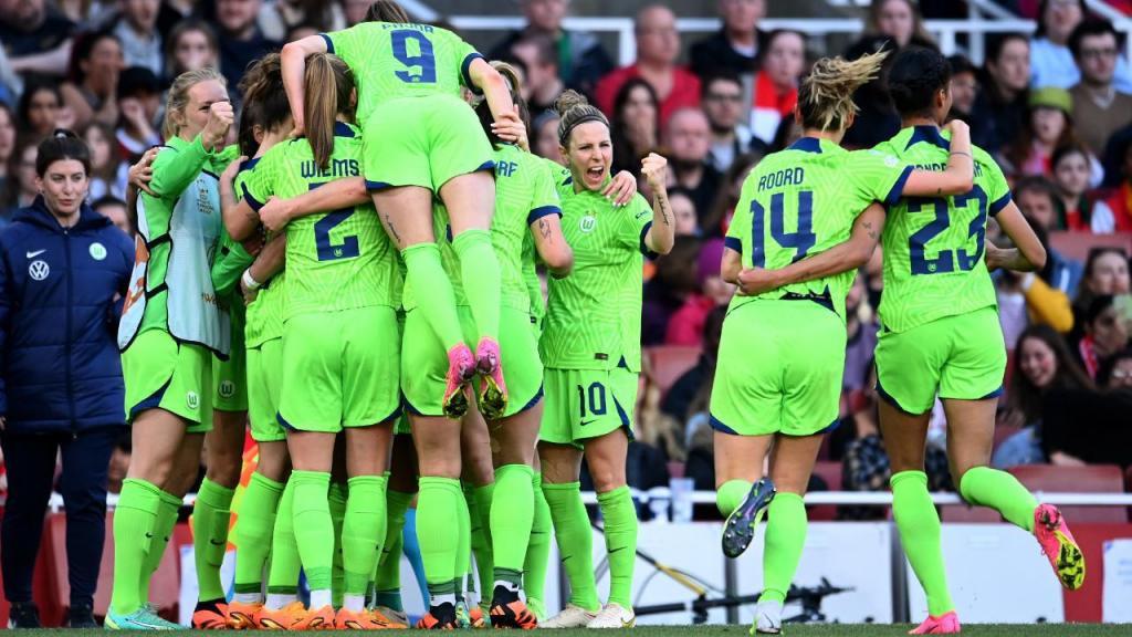 Champions feminina: Arsenal-Wolfsburgo (EPA/ANDY RAIN)