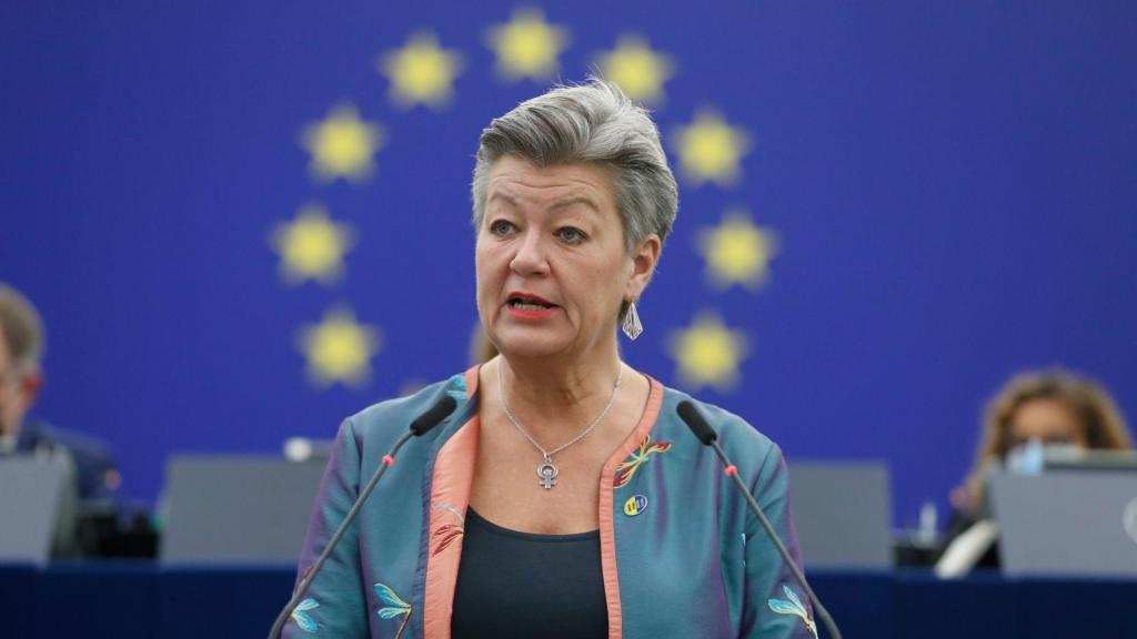Ylva Johansson, comissária europeia dos assuntos internos. (Jean-Francois Badias/ AP)