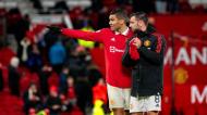 Bruno Fernandes e Casemiro (Ash Donelon/Manchester United via Getty Images)