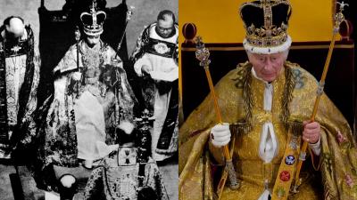 Em imagens: Duas coroações separadas por 70 anos - TVI