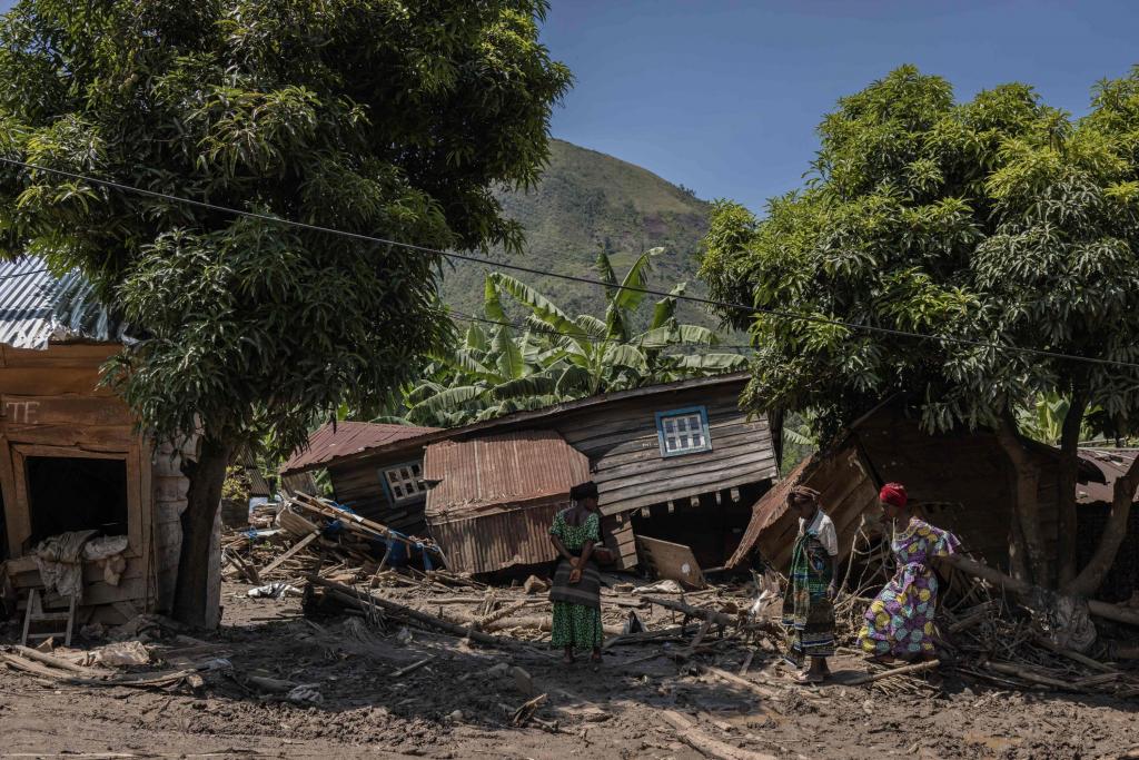 Cheias na República Democrática do Congo. 8 maio 2023. Foto: Guerchom Ndebo/AFP via Getty Images