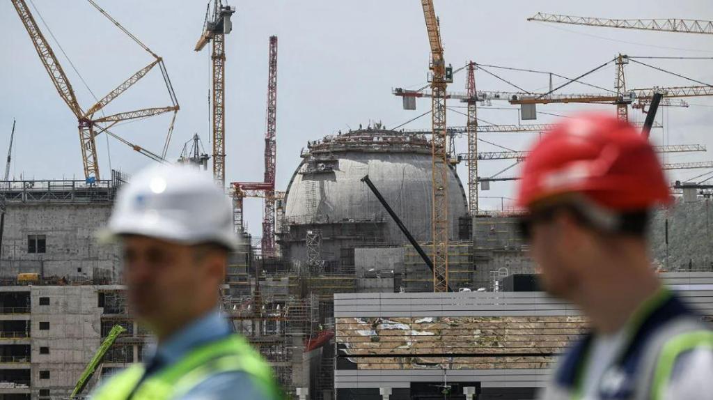 Construção da central nuclear de Akkuyu, que tem mão russa, na província turca de Mersin, a 26 de abril. Ozan Kose/AFP/Getty Images