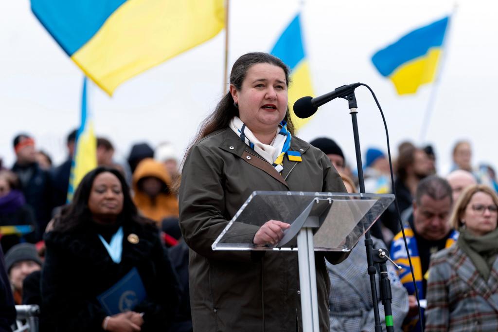 Oksana Markarova embaixadora da Ucrânia nos EUA Foto AP