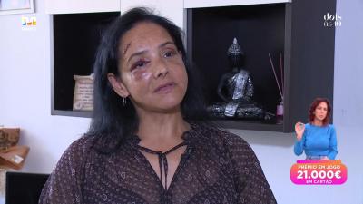Exclusivo: Entrevista a vítima de violência doméstica: «Socos e pontapés, partiu-me nariz» - TVI