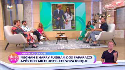 Meghan e Harry fugiram dos paparazzi após deixarem hotel em Nova Iorque - TVI