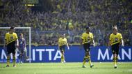Desilusão do Borussia Dortmund após sofrer o primeiro golo contra o Mainz (MAREEN MEYER/EPA)