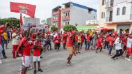 A festa dos benfiquistas em Cabo Verde (ELTON MONTEIRO/LUSA)
