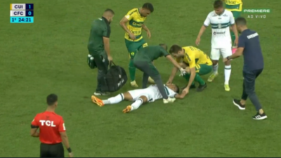 VÍDEO: jogador do Coritiba desmaia em campo e sai de ambulância - TVI