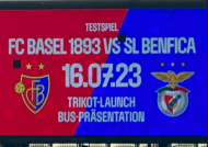 Basileia anuncia jogo com o Benfica (foto/twitter:rafaelpaisgk)