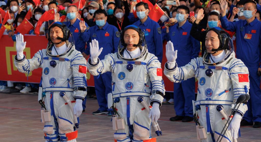 Astronautas chineses (AP)