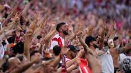Liga Europa: adeptos do Sevilha na final, na Puskás Arena (AP/Petr David Josek)