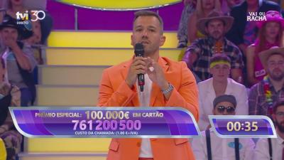 Vai ou Racha: Noite de «baile de verão» entrega prémio de 100 mil euros! - TVI