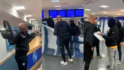VÍDEO: adeptos vestem-se de assaltantes e «devolvem» volante a Spalletti - TVI