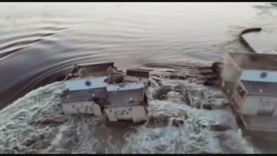 Pelo menos sete desaparecidos após destruição parcial de barragem na Ucrânia - TVI