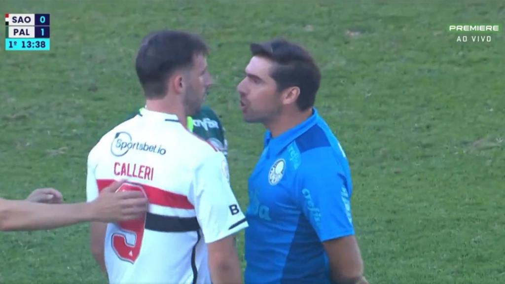 Abel Ferreira discute com Calleri (vídeo/twitter)
