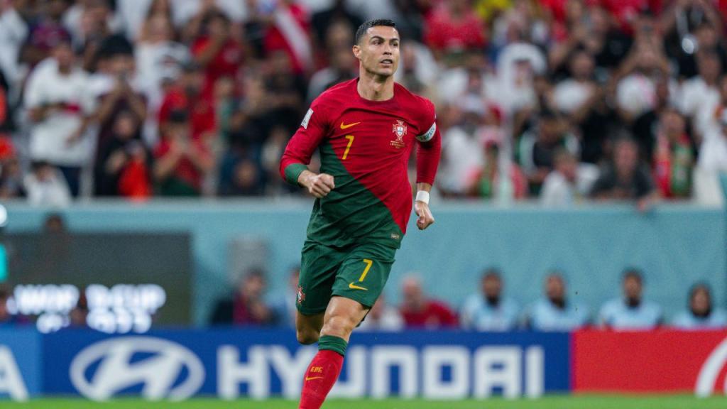 Cristiano Ronaldo no jogo entre Portugal e a Suíça no Mundial 2022 Richard Gordon/Icon Sportswire via Getty Images)
