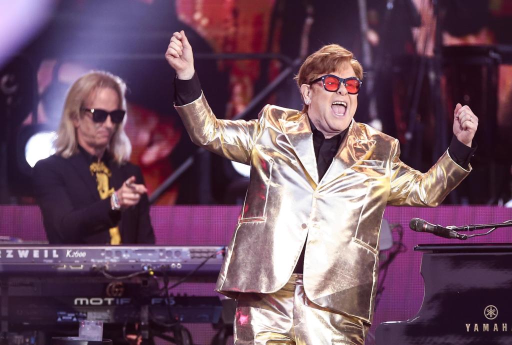 Elton John no Festival de Glastonbury (EPA)
