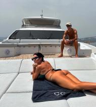 Cristiano Ronaldo e Georgina Rodríguez de férias
