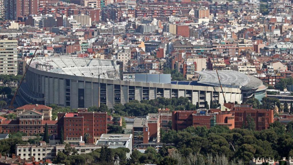 As obras de remodelação do histórico Camp Nou (Photo by Joan Valls/Urbanandsport /NurPhoto via Getty Images)