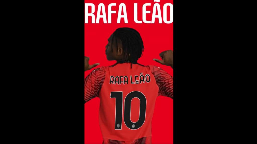 Rafael Leão é o novo 10 do Milan (vídeo/acmilan)
