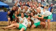 Seleção feminina de futebol de praia conquistou medalha de Bronze nos Jogos Europeus