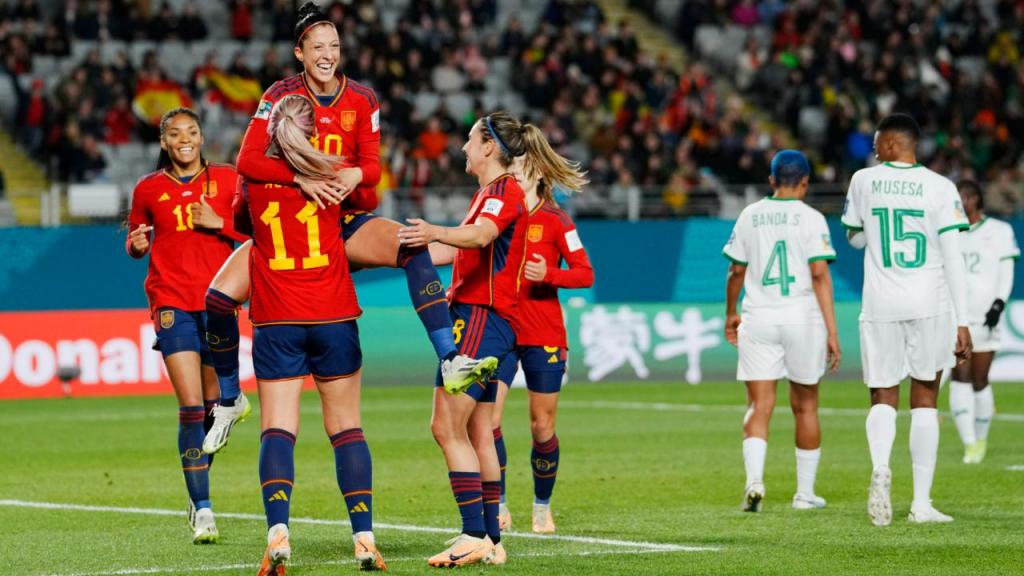 Mundial feminino: Espanha-Zâmbia (AP Photo/Abbie Parr)
