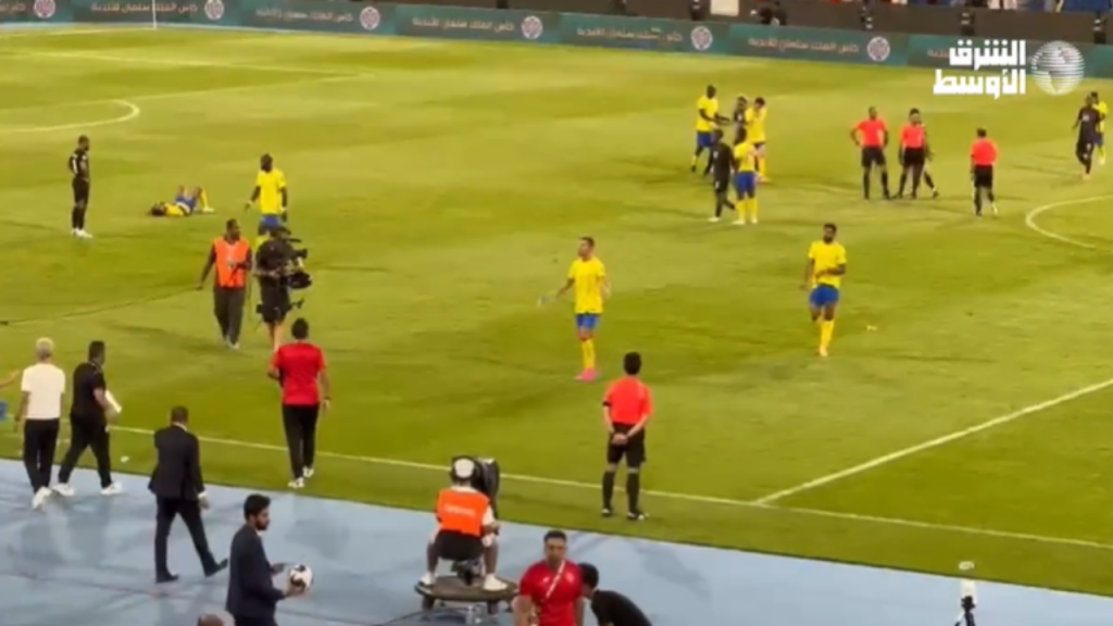 A insatisfação de Ronaldo após o empate do Al Nassr (vídeo twitter)