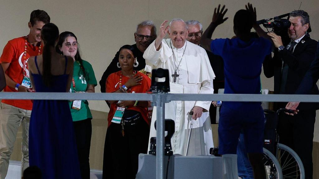 Papa Francisco fala ao jovens na vigília da Jornada Mundial da Juventude (LUSA)