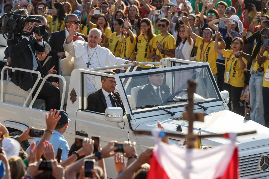 Papa Francisco no Parque Tejo para a Missa do Envio (Lusa)