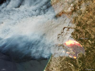 A violência vista lá de cima: o fogo de Odemira pelo Sentinel-2 - a imagem, que imagem - TVI