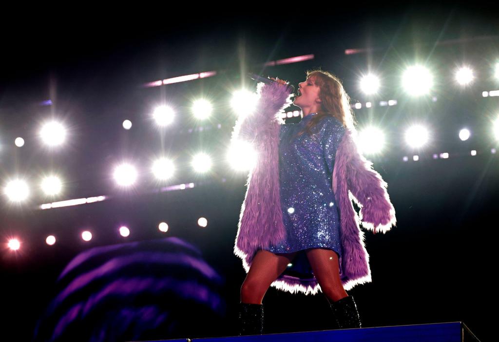 Taylor Swift na sua Era Tour em agosto de 2023 na Era Tour Fotos Getty Images