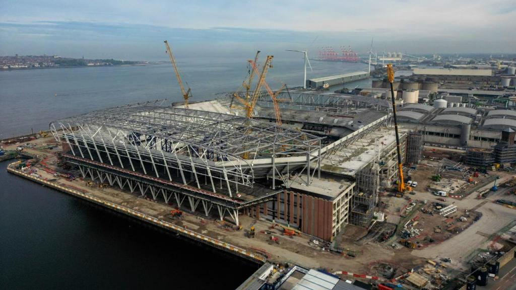 Obras do novo estádio do Everton (Photo by Michael Regan/Getty Images)