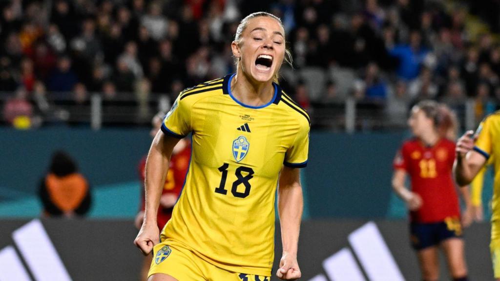 Fridolina Rolfö em destaque na seleção da Suécia (AP Photo/Andrew Cornaga)