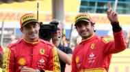 Carlos Sainz e Charles Leclerc, Ferrari (AP Photo/Luca Bruno)