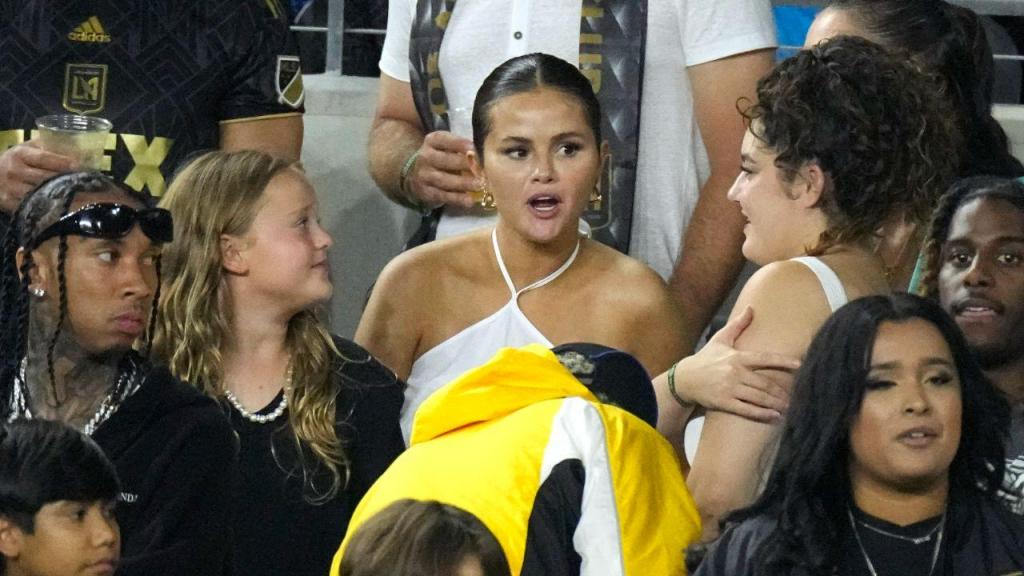 Selena Gómez assistiu ao LAFC-Inter Miami (AP Photo/Mark J. Terrill)