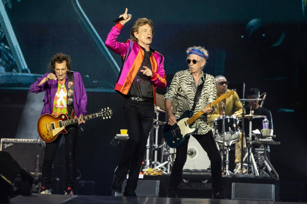 Concerto dos Rolling Stones em Lyon, França, em julho de 2022 (AP)