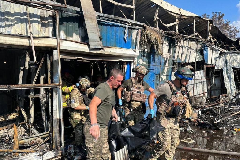 Consequências do ataque russo a Donetsk, 6 de setembro de 2023 (Procuradoria-Geral da Ucrânia)
