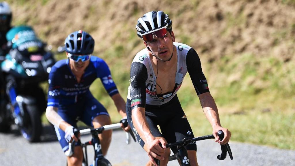 João Almeida na 13.ª etapa da Vuelta, que terminou no Tourmalet (Tim de Waele/Getty Images)