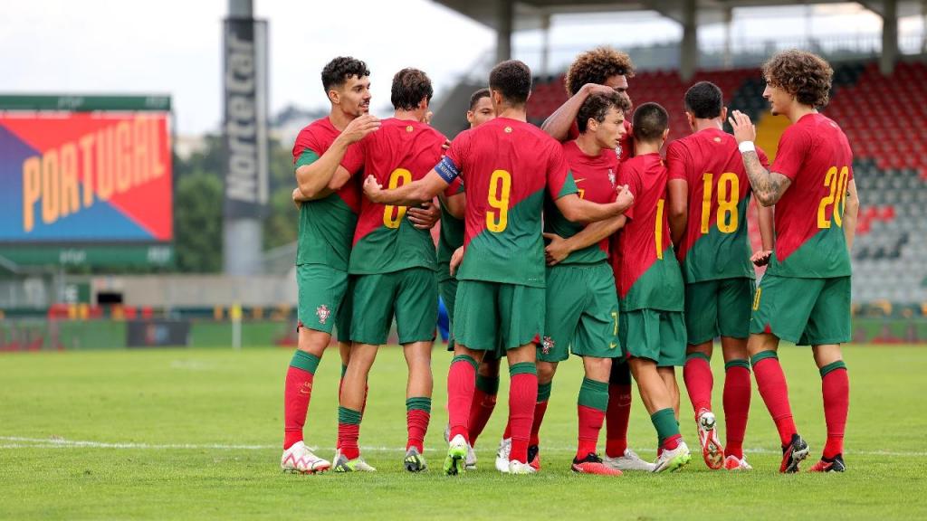 Sub-21: Portugal festeja golo frente à Andorra (ESTELA SILVA/Lusa)