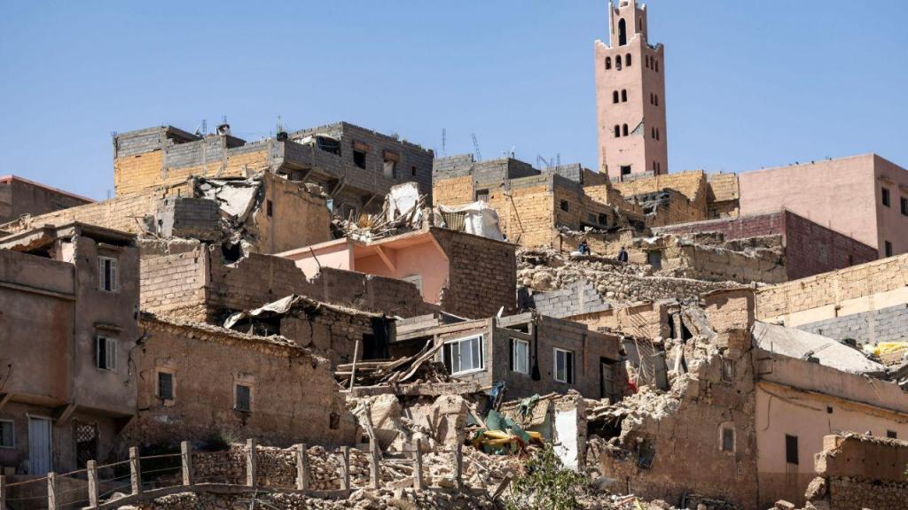Estragos do terramoto em Marrocos, mais concretamente em Moulay Brahim (FADEL SENNA/AFP via Getty Images)