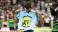 Novak Djokovic homenageou Kobe Bryant após a conquista no US Open (SARAH YENESEL/EPA)