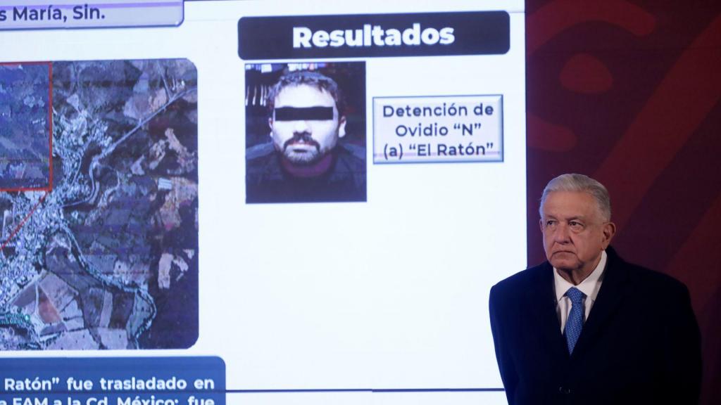 Anúncio da detenção do filho do traficante de droga mexicano El Chapo, conhecido como "El Ratón"