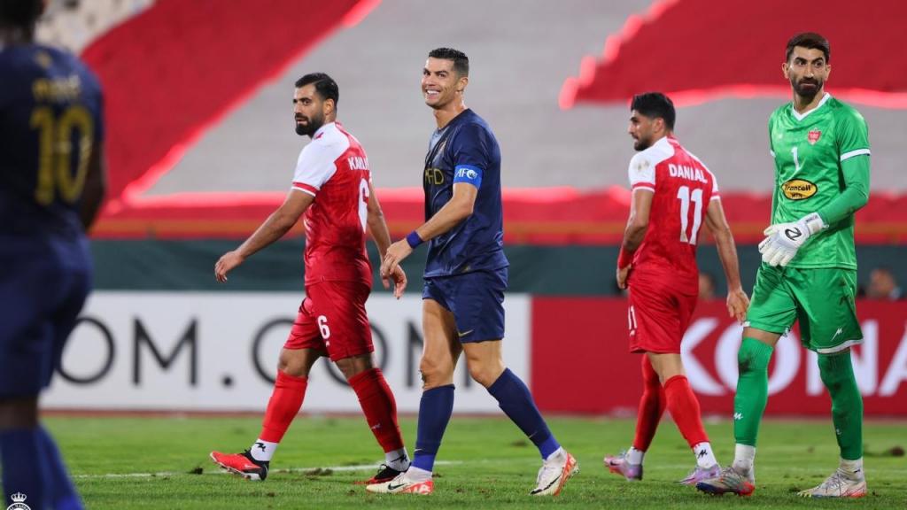 Cristiano Ronaldo no Persepolis-Al Nassr, na sua estreia na Champions da Ásia (Al Nassr)